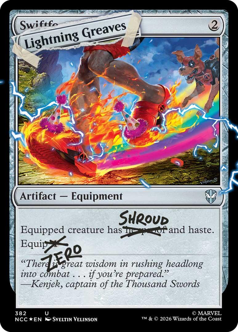 Lightning Greaves (382) (Pool Party Foil) [Secret Lair Drop Series] | Gear Gaming Fayetteville