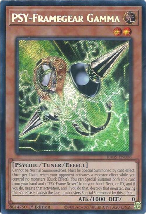 PSY-Framegear Gamma (Secret Rare) [RA05-EN006] Secret Rare | Gear Gaming Fayetteville