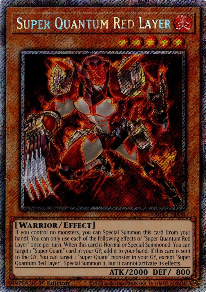 Super Quantum Red Layer (Platinum Secret Rare) [RA05-EN008] Platinum Secret Rare | Gear Gaming Fayetteville