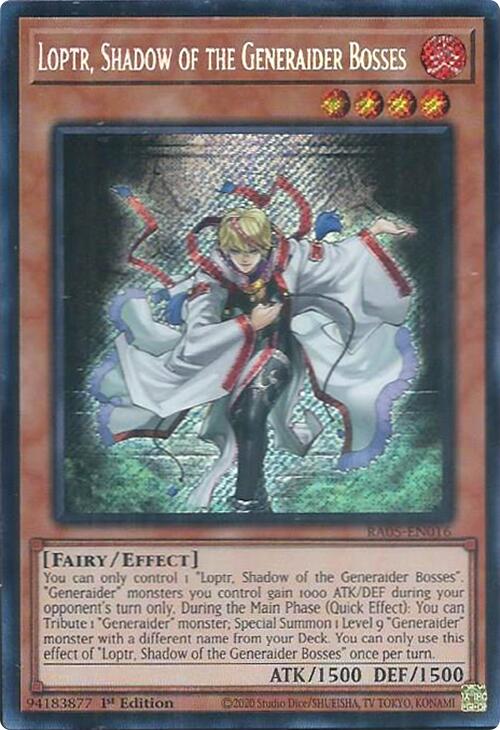 Loptr, Shadow of the Generaider Bosses (Secret Rare) [RA05-EN016] Secret Rare | Gear Gaming Fayetteville