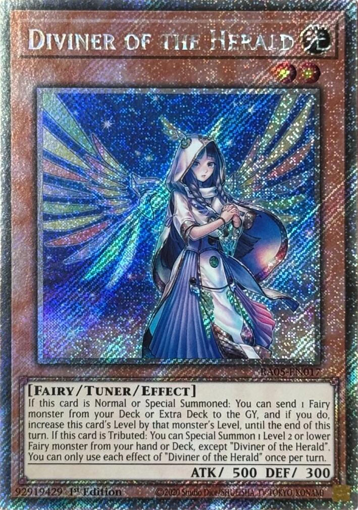 Diviner of the Herald (Platinum Secret Rare) [RA05-EN017] Platinum Secret Rare | Gear Gaming Fayetteville