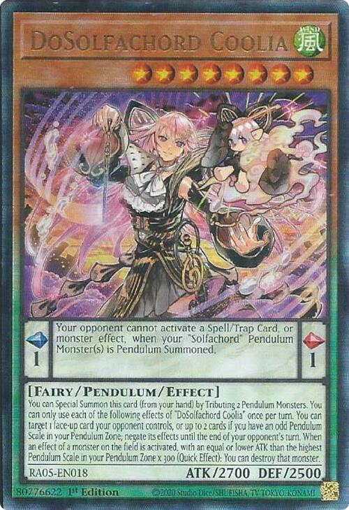 DoSolfachord Coolia (Ultimate Rare) [RA05-EN018] Ultimate Rare | Gear Gaming Fayetteville