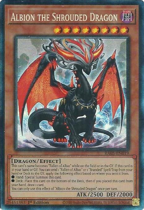Albion the Shrouded Dragon (Collector's Rare) [RA05-EN019] Collector's Rare | Gear Gaming Fayetteville