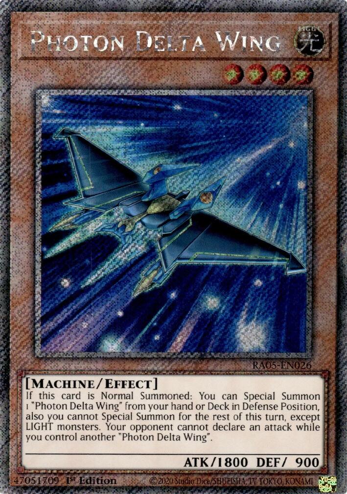 Photon Delta Wing (Platinum Secret Rare) [RA05-EN026] Platinum Secret Rare | Gear Gaming Fayetteville
