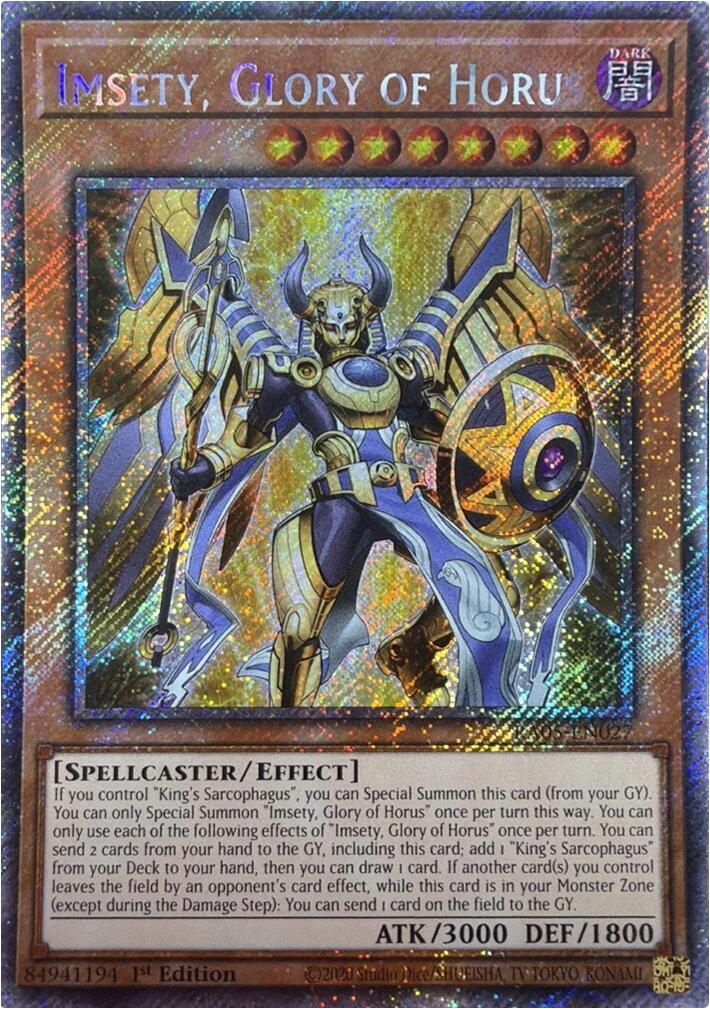 Imsety, Glory of Horus (Platinum Secret Rare) [RA05-EN027] Platinum Secret Rare | Gear Gaming Fayetteville