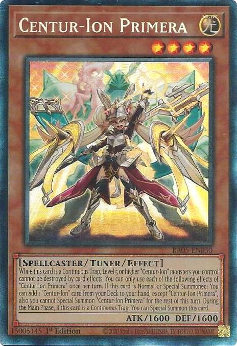 Centur-Ion Primera (Collector's Rare) [RA05-EN030] Collector's Rare | Gear Gaming Fayetteville