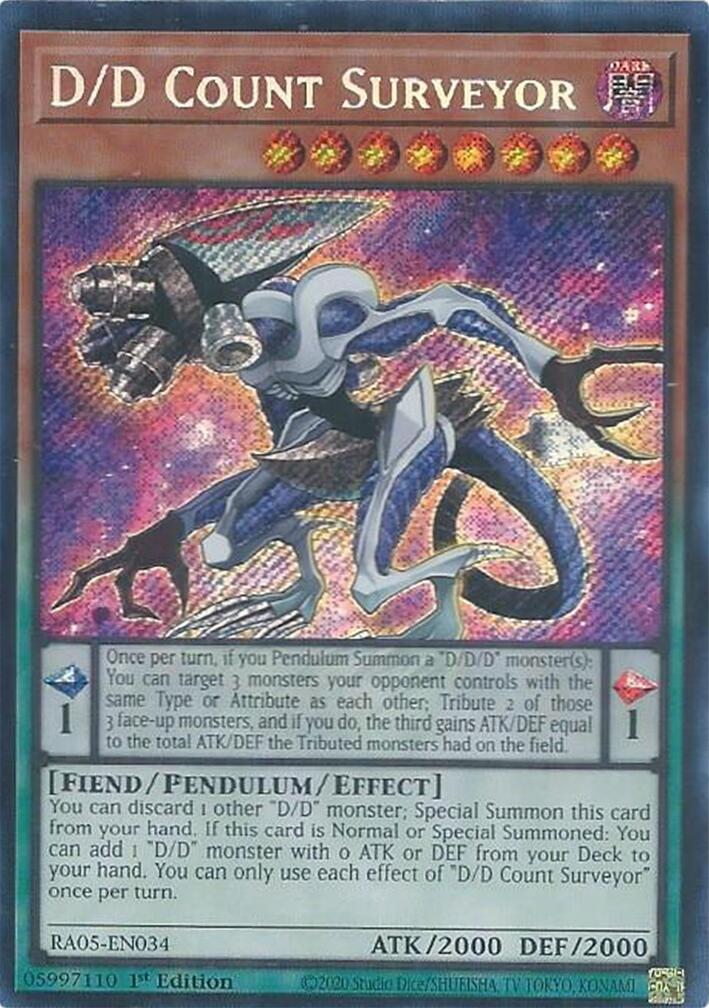 D/D Count Surveyor (Secret Rare) [RA05-EN034] Secret Rare | Gear Gaming Fayetteville