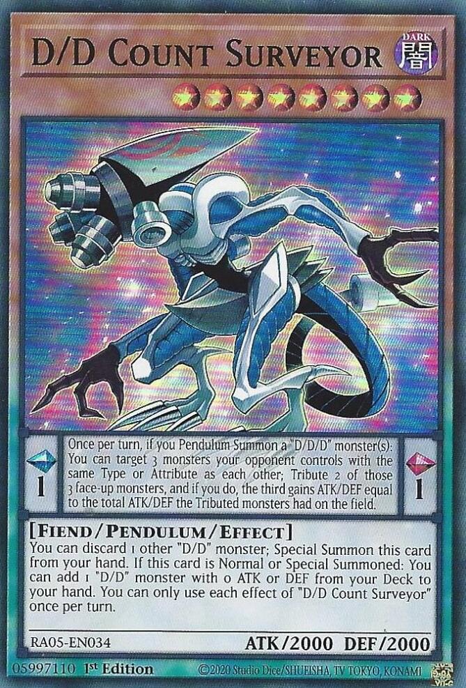 D/D Count Surveyor [RA05-EN034] Super Rare | Gear Gaming Fayetteville