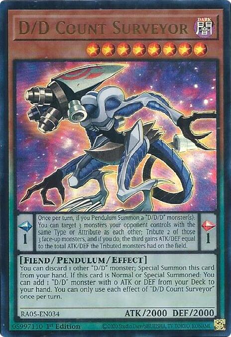 D/D Count Surveyor (Ultra Rare) [RA05-EN034] Ultra Rare | Gear Gaming Fayetteville