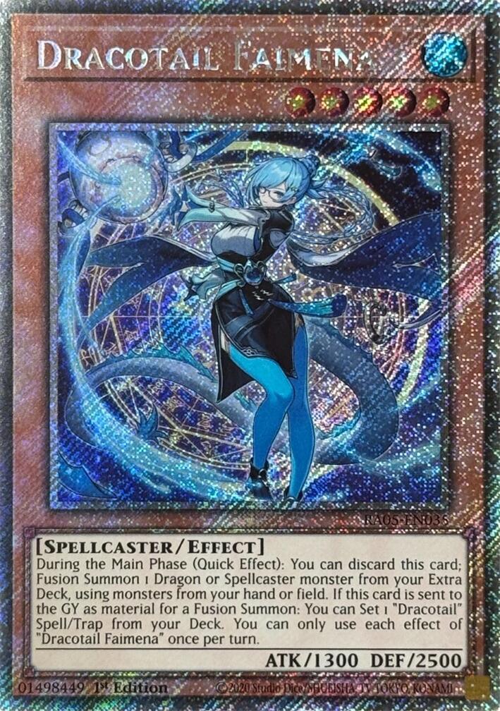 Dracotail Faimena (Platinum Secret Rare) [RA05-EN035] Platinum Secret Rare | Gear Gaming Fayetteville