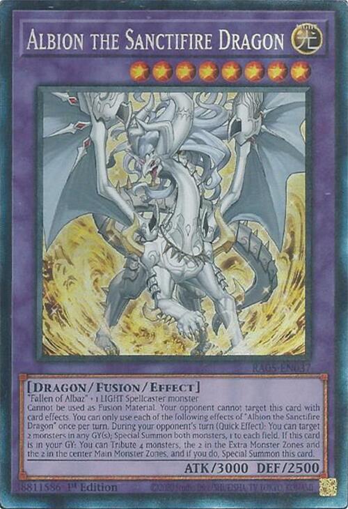 Albion the Sanctifire Dragon (Collector's Rare) [RA05-EN037] Collector's Rare | Gear Gaming Fayetteville