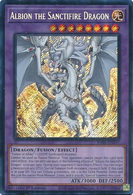 Albion the Sanctifire Dragon (Secret Rare) [RA05-EN037] Secret Rare | Gear Gaming Fayetteville