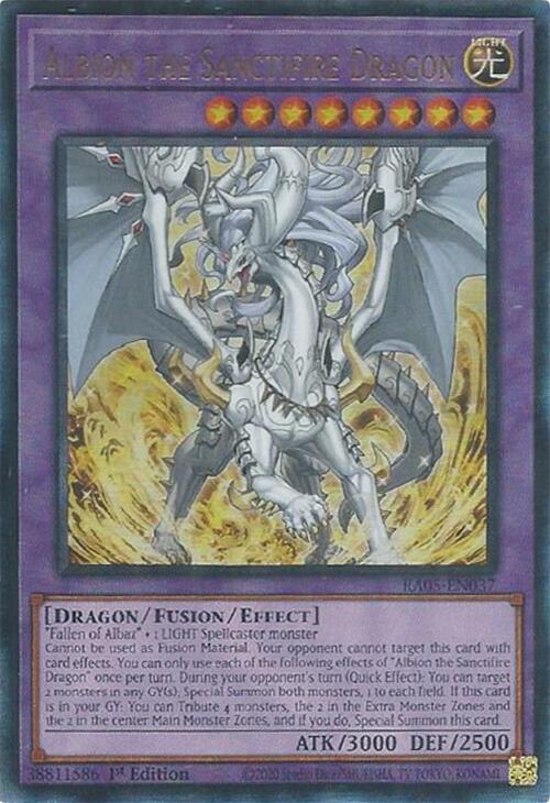 Albion the Sanctifire Dragon (Ultimate Rare) [RA05-EN037] Ultimate Rare | Gear Gaming Fayetteville
