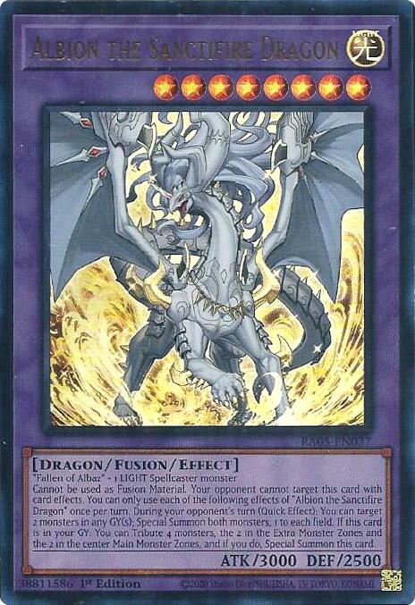 Albion the Sanctifire Dragon (Ultra Rare) [RA05-EN037] Ultra Rare | Gear Gaming Fayetteville