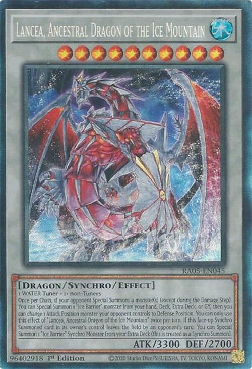 Lancea, Ancestral Dragon of the Ice Mountain (Collector's Rare) [RA05-EN045] Collector's Rare | Gear Gaming Fayetteville
