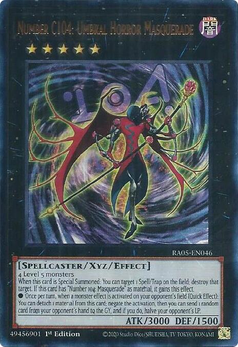 Number C104: Umbral Horror Masquerade (Ultra Rare) [RA05-EN046] Ultra Rare | Gear Gaming Fayetteville