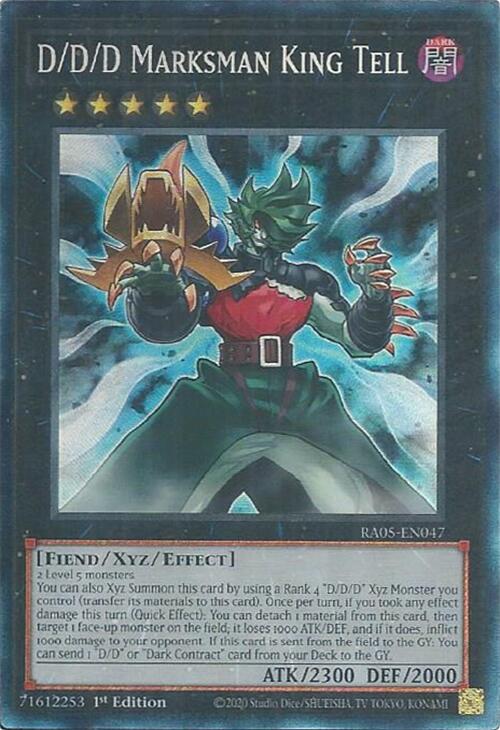 D/D/D Marksman King Tell (Collector's Rare) [RA05-EN047] Collector's Rare | Gear Gaming Fayetteville