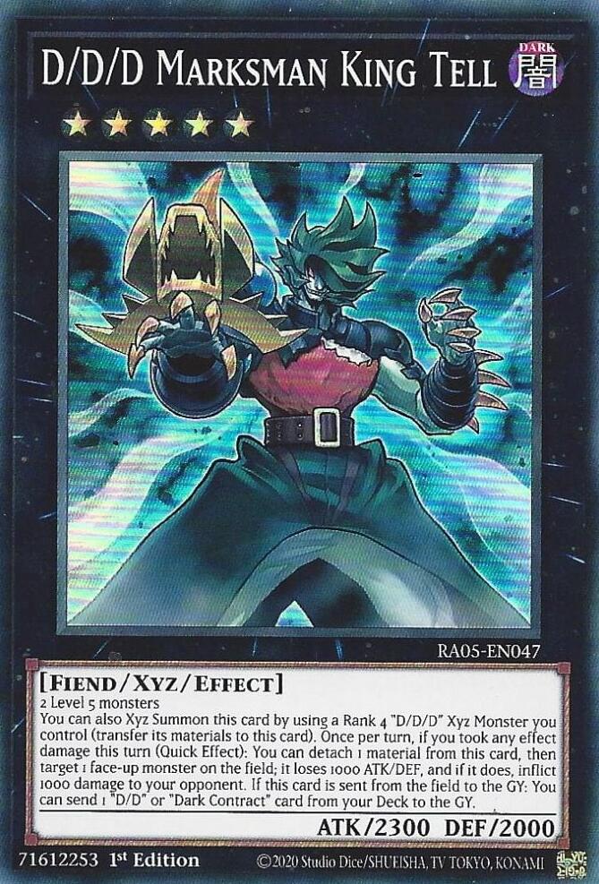D/D/D Marksman King Tell [RA05-EN047] Super Rare | Gear Gaming Fayetteville