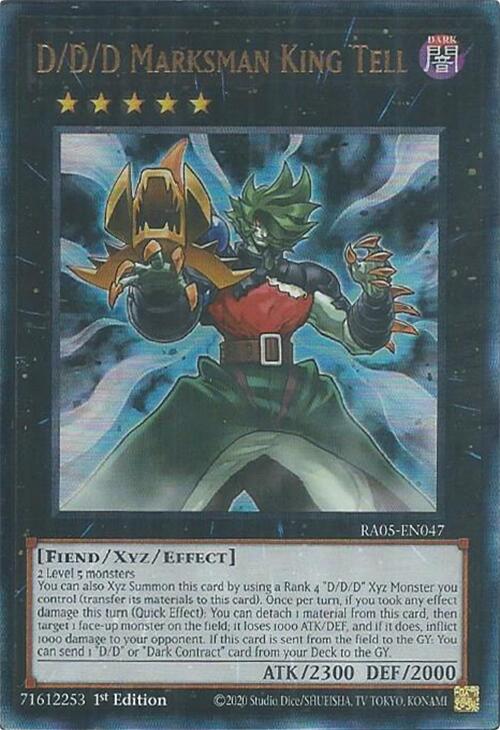 D/D/D Marksman King Tell (Ultimate Rare) [RA05-EN047] Ultimate Rare | Gear Gaming Fayetteville