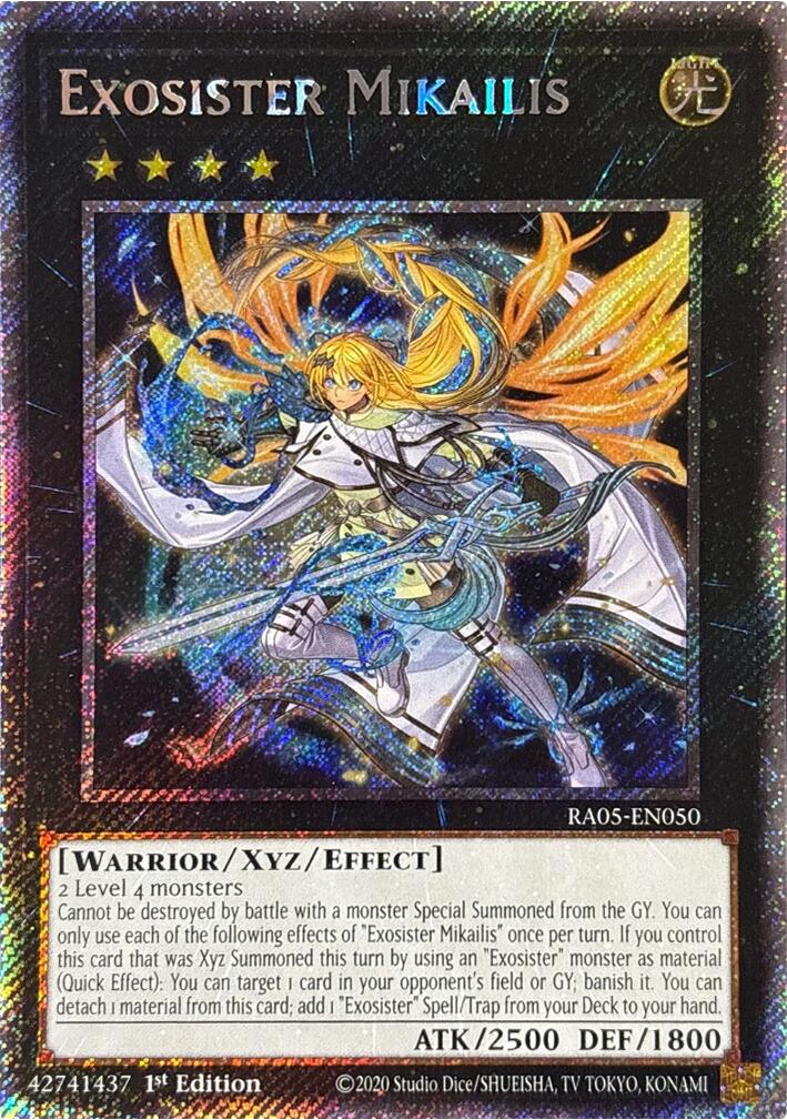 Exosister Mikailis (Platinum Secret Rare) [RA05-EN050] Platinum Secret Rare | Gear Gaming Fayetteville