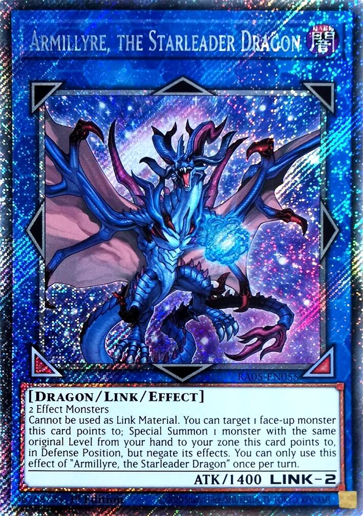 Armillyre, the Starleader Dragon (Platinum Secret Rare) [RA05-EN055] Platinum Secret Rare | Gear Gaming Fayetteville