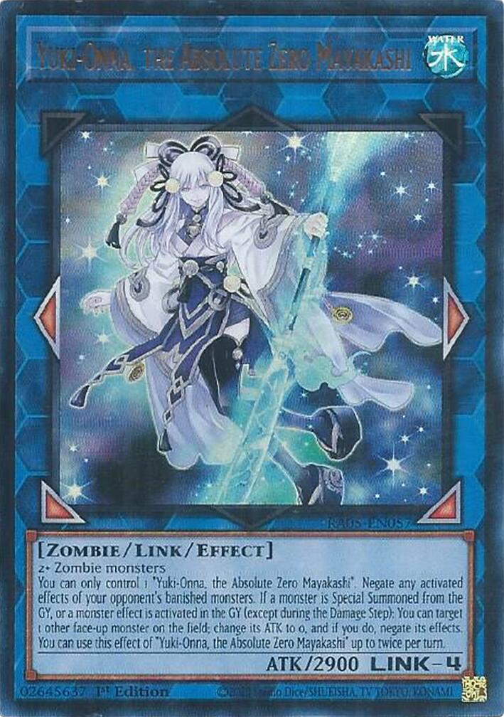 Yuki-Onna, the Absolute Zero Mayakashi (Ultra Rare) [RA05-EN057] Ultra Rare | Gear Gaming Fayetteville