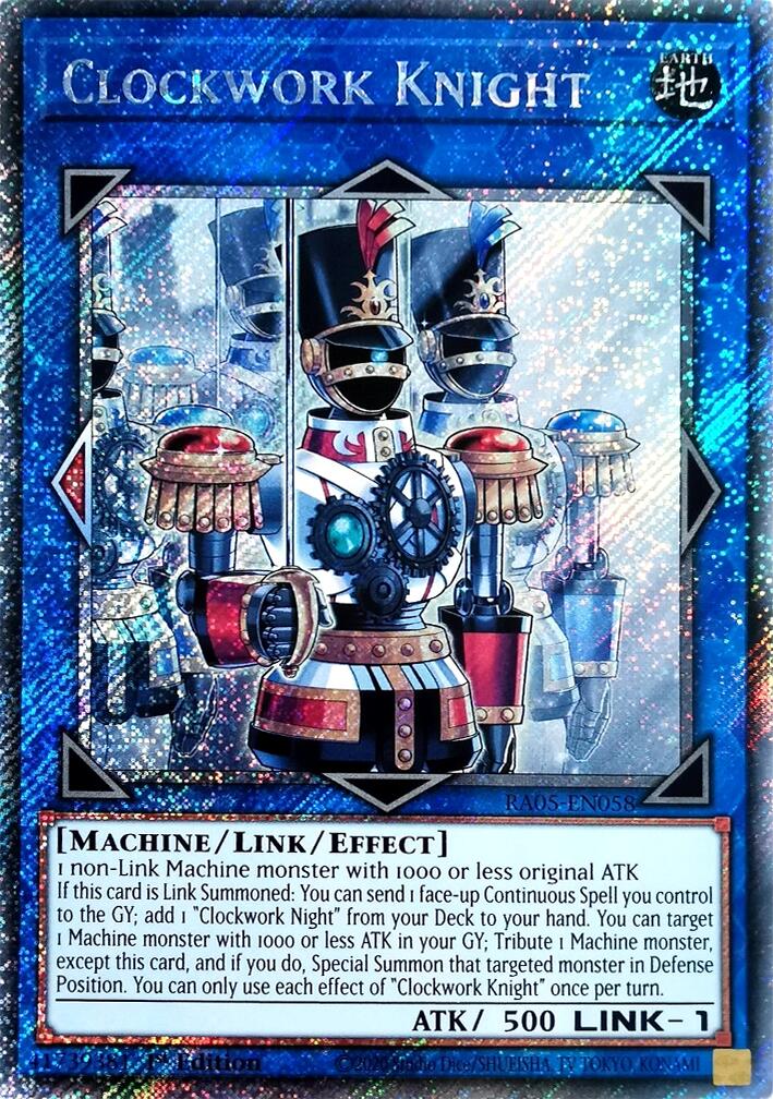 Clockwork Knight (Platinum Secret Rare) [RA05-EN058] Platinum Secret Rare | Gear Gaming Fayetteville