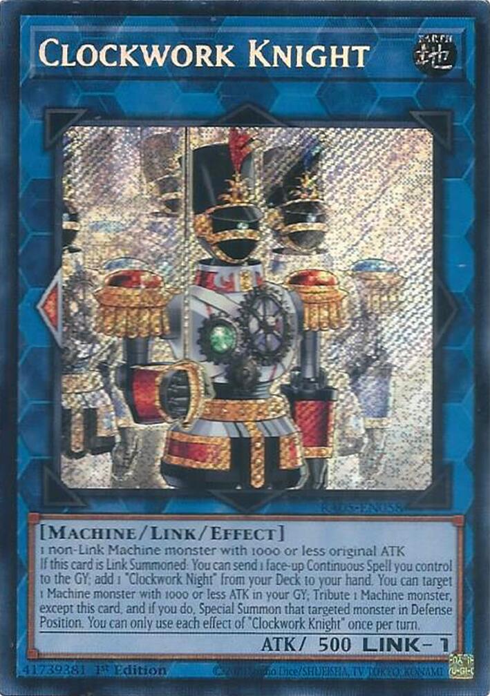 Clockwork Knight (Secret Rare) [RA05-EN058] Secret Rare | Gear Gaming Fayetteville