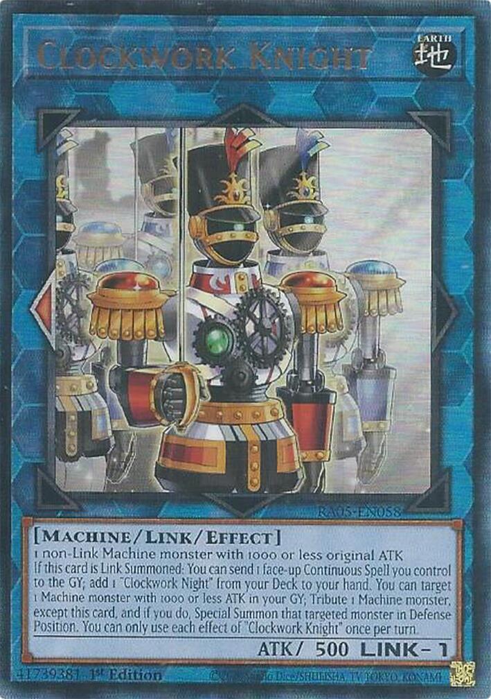 Clockwork Knight (Ultimate Rare) [RA05-EN058] Ultimate Rare | Gear Gaming Fayetteville