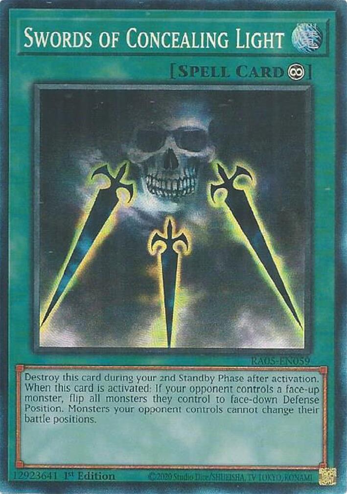 Swords of Concealing Light (Collector's Rare) [RA05-EN059] Collector's Rare | Gear Gaming Fayetteville