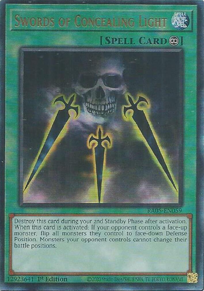 Swords of Concealing Light (Ultimate Rare) [RA05-EN059] Ultimate Rare | Gear Gaming Fayetteville