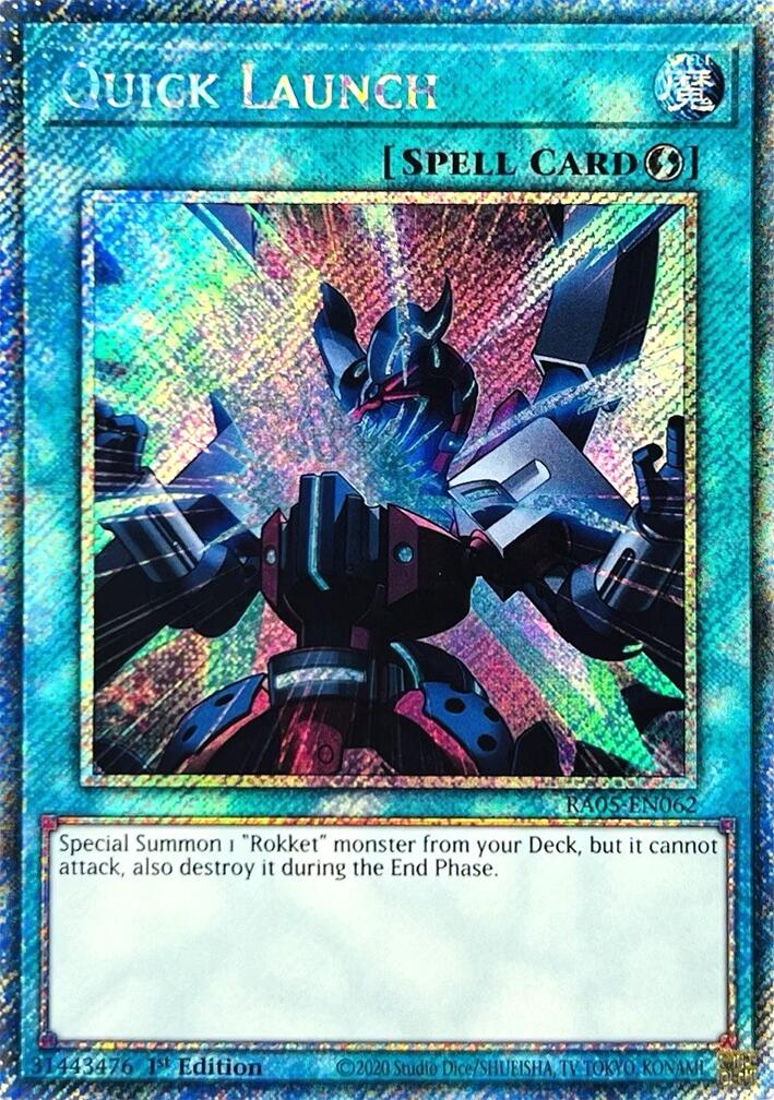 Quick Launch (Platinum Secret Rare) [RA05-EN062] Platinum Secret Rare | Gear Gaming Fayetteville