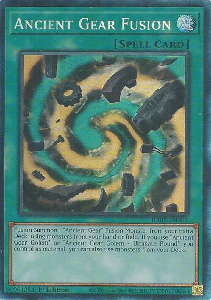 Ancient Gear Fusion (Collector's Rare) [RA05-EN063] Collector's Rare | Gear Gaming Fayetteville