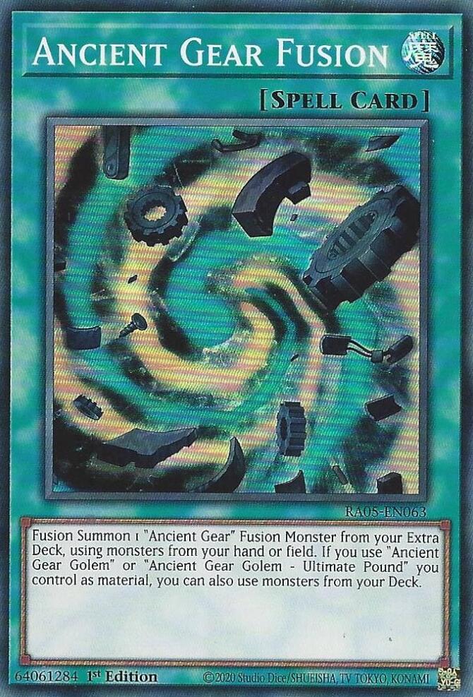 Ancient Gear Fusion [RA05-EN063] Super Rare | Gear Gaming Fayetteville