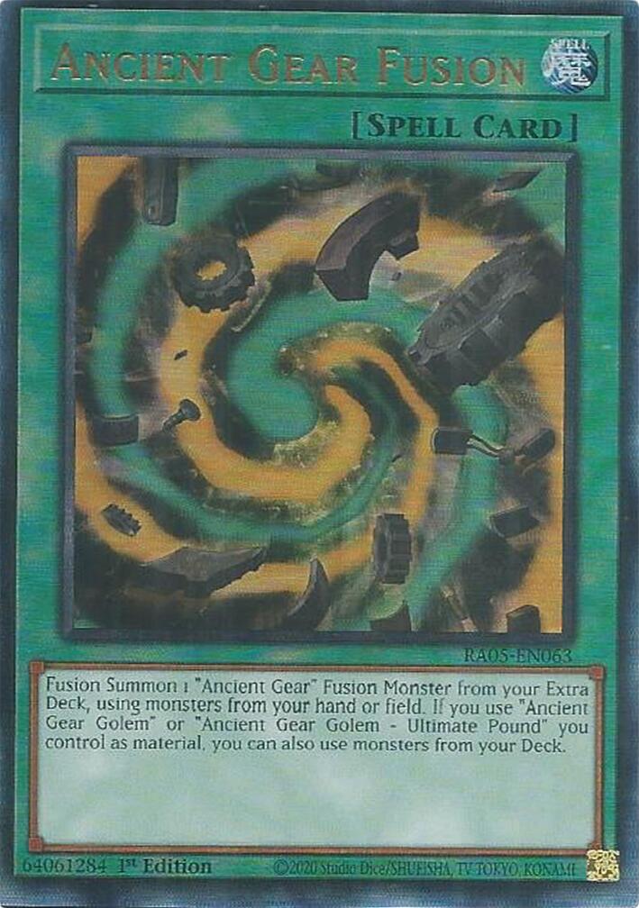 Ancient Gear Fusion (Ultimate Rare) [RA05-EN063] Ultimate Rare | Gear Gaming Fayetteville
