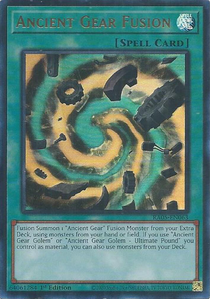 Ancient Gear Fusion (Ultra Rare) [RA05-EN063] Ultra Rare | Gear Gaming Fayetteville