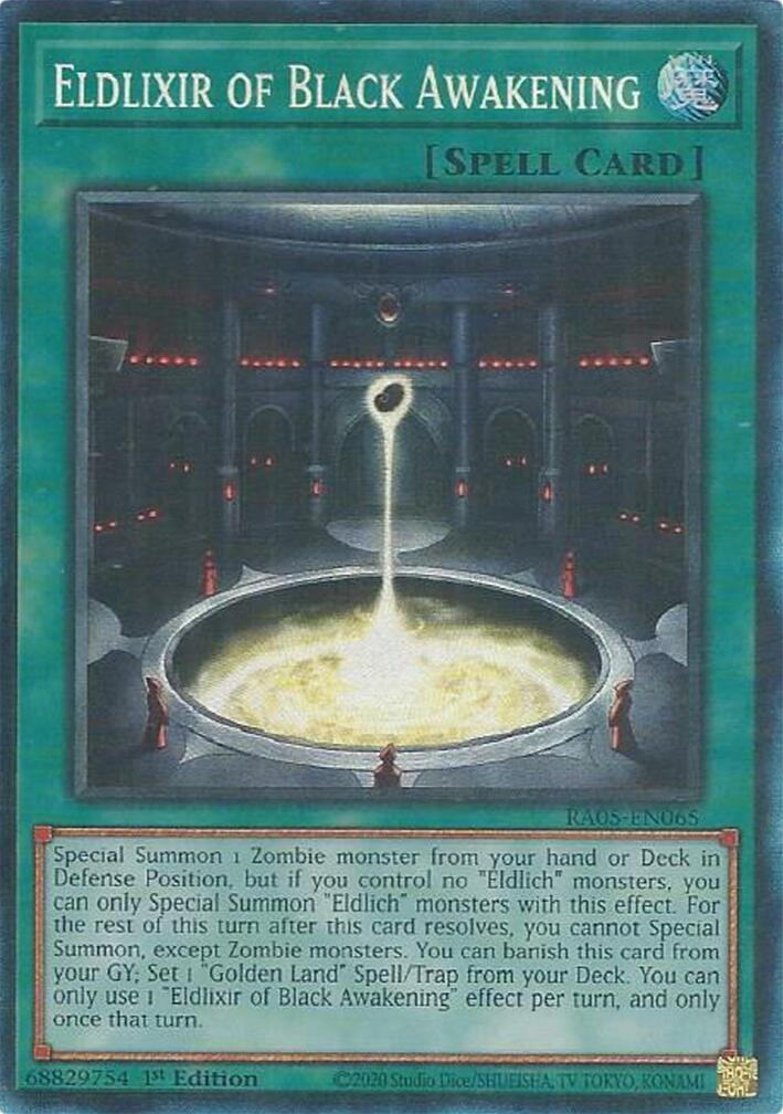 Eldlixir of Black Awakening (Collector's Rare) [RA05-EN065] Collector's Rare | Gear Gaming Fayetteville