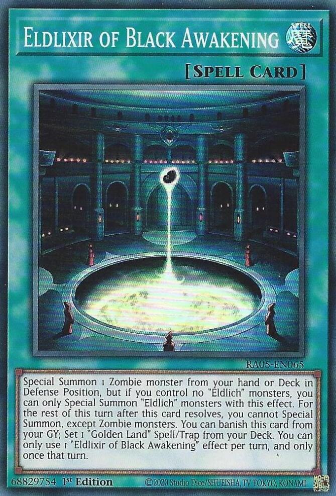 Eldlixir of Black Awakening [RA05-EN065] Super Rare | Gear Gaming Fayetteville