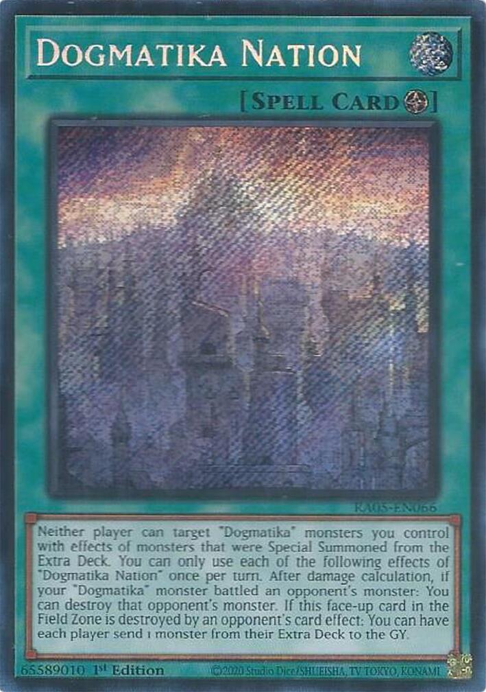 Dogmatika Nation (Secret Rare) [RA05-EN066] Secret Rare | Gear Gaming Fayetteville