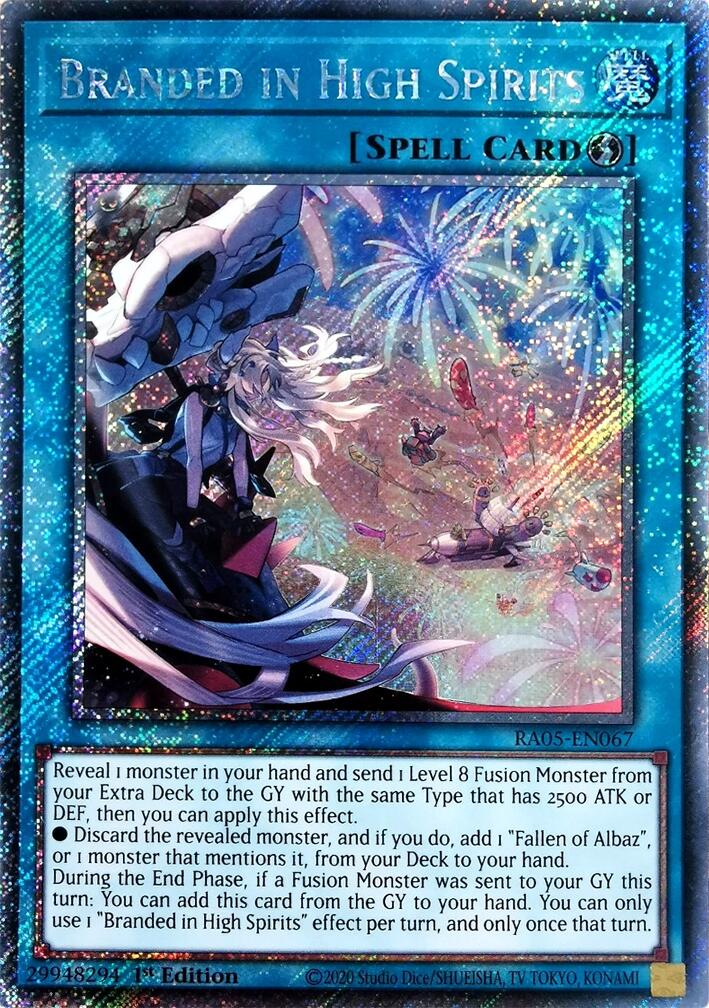 Branded in High Spirits (Platinum Secret Rare) [RA05-EN067] Platinum Secret Rare | Gear Gaming Fayetteville