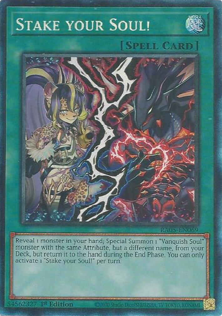 Stake your Soul! (Collector's Rare) [RA05-EN069] Collector's Rare | Gear Gaming Fayetteville