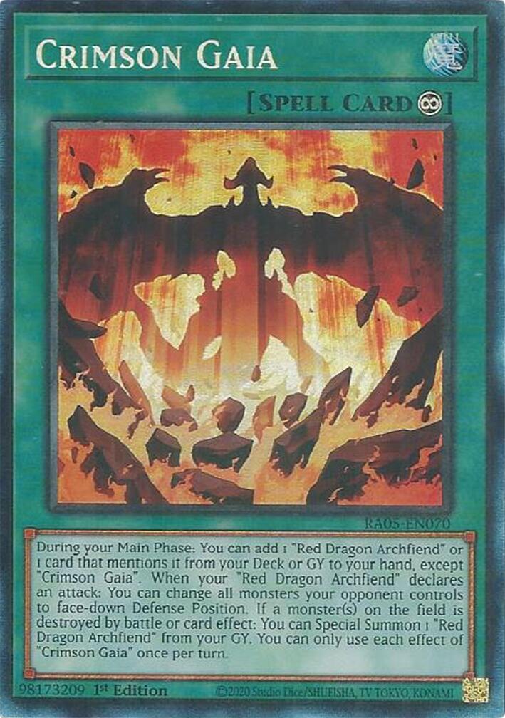 Crimson Gaia (Collector's Rare) [RA05-EN070] Collector's Rare | Gear Gaming Fayetteville