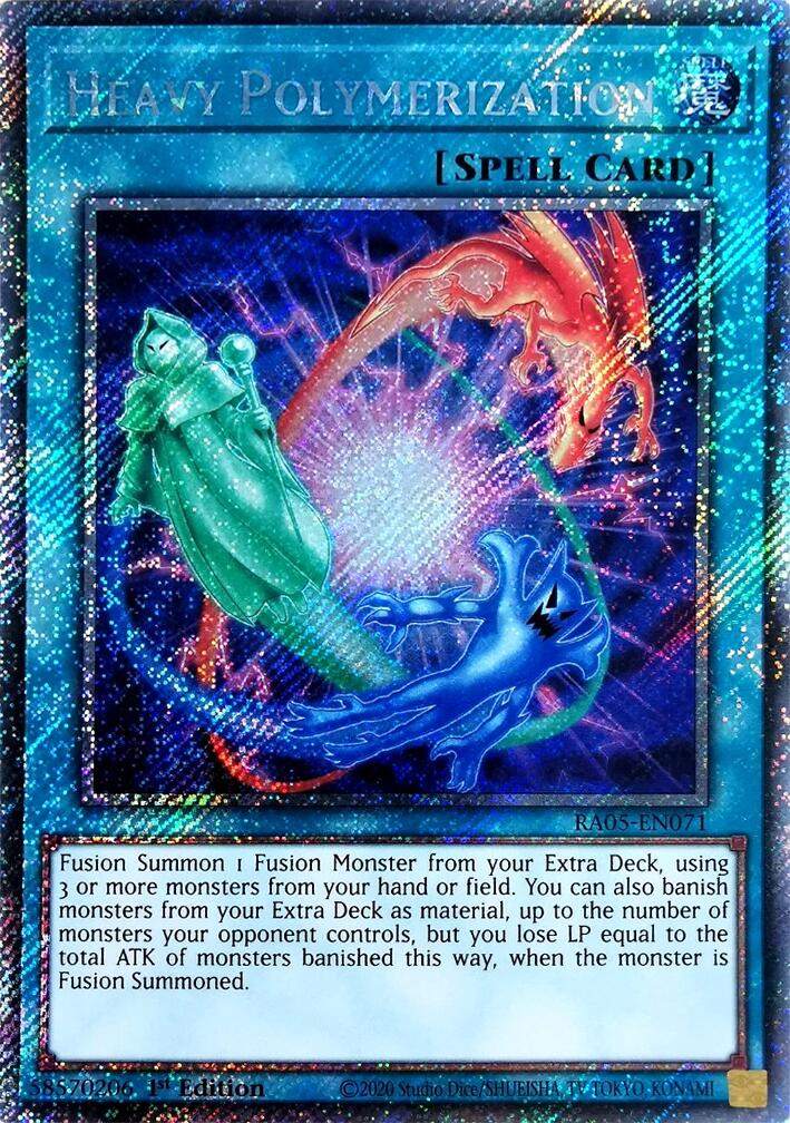 Heavy Polymerization (Platinum Secret Rare) [RA05-EN071] Platinum Secret Rare | Gear Gaming Fayetteville