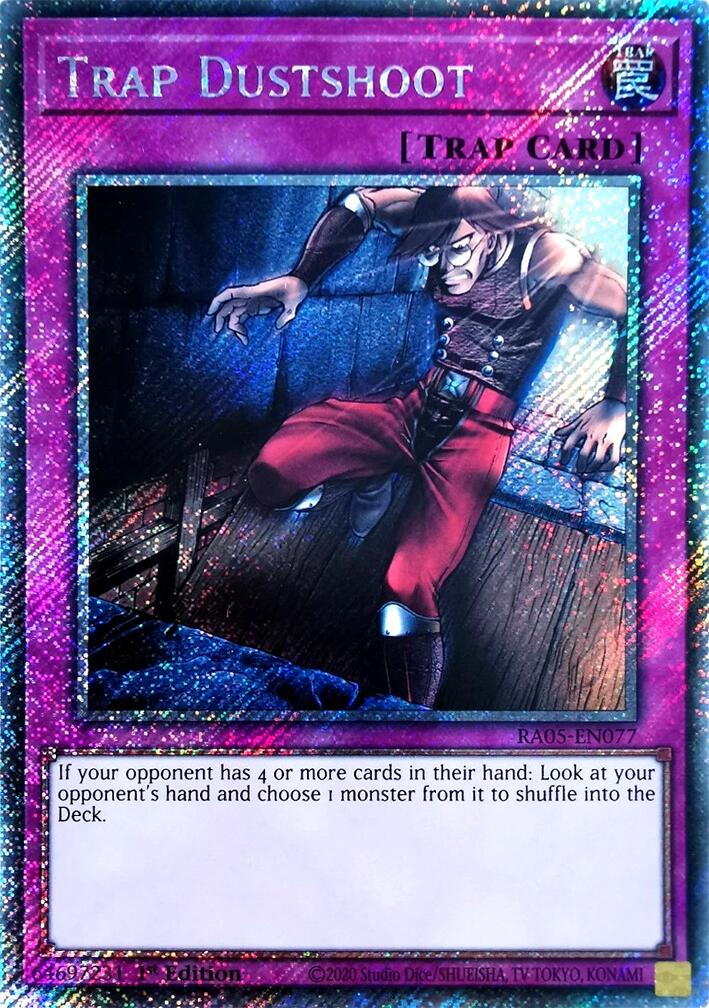 Trap Dustshoot (Platinum Secret Rare) [RA05-EN077] Platinum Secret Rare | Gear Gaming Fayetteville