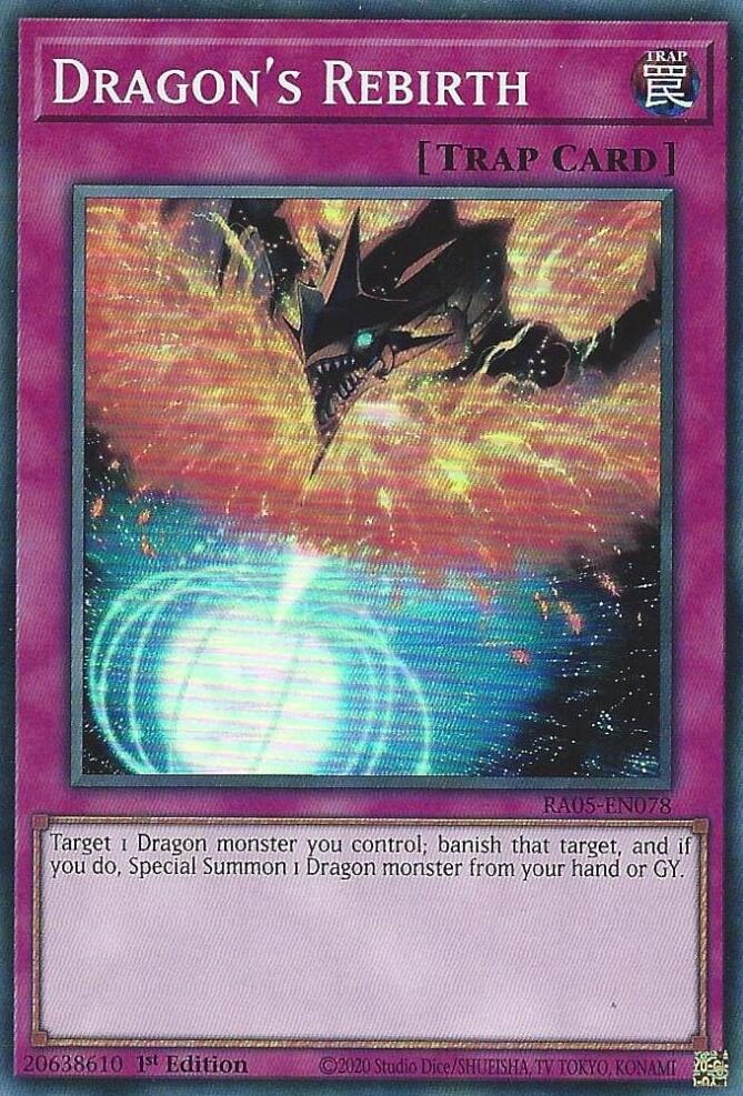 Dragon's Rebirth [RA05-EN078] Super Rare | Gear Gaming Fayetteville