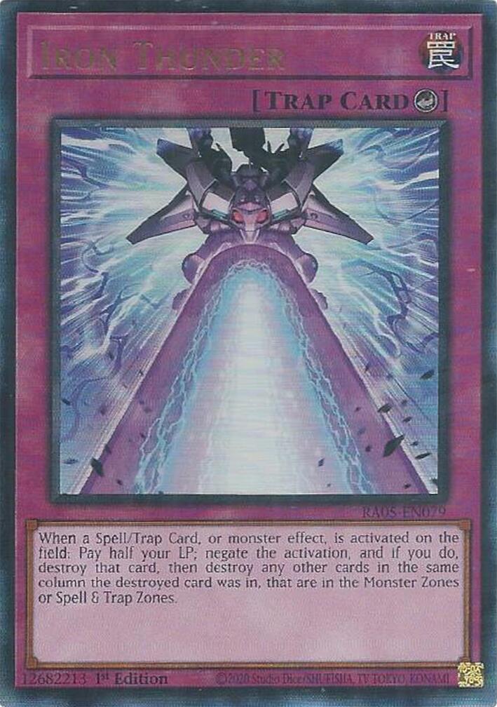 Iron Thunder (Ultimate Rare) [RA05-EN079] Ultimate Rare | Gear Gaming Fayetteville