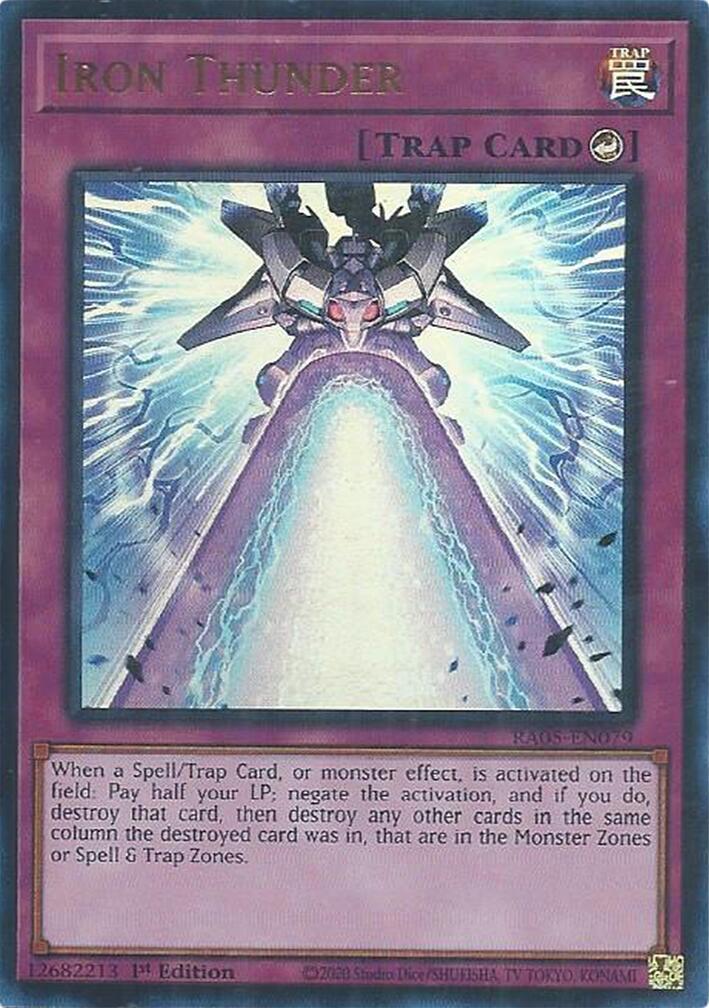 Iron Thunder (Ultra Rare) [RA05-EN079] Ultra Rare | Gear Gaming Fayetteville