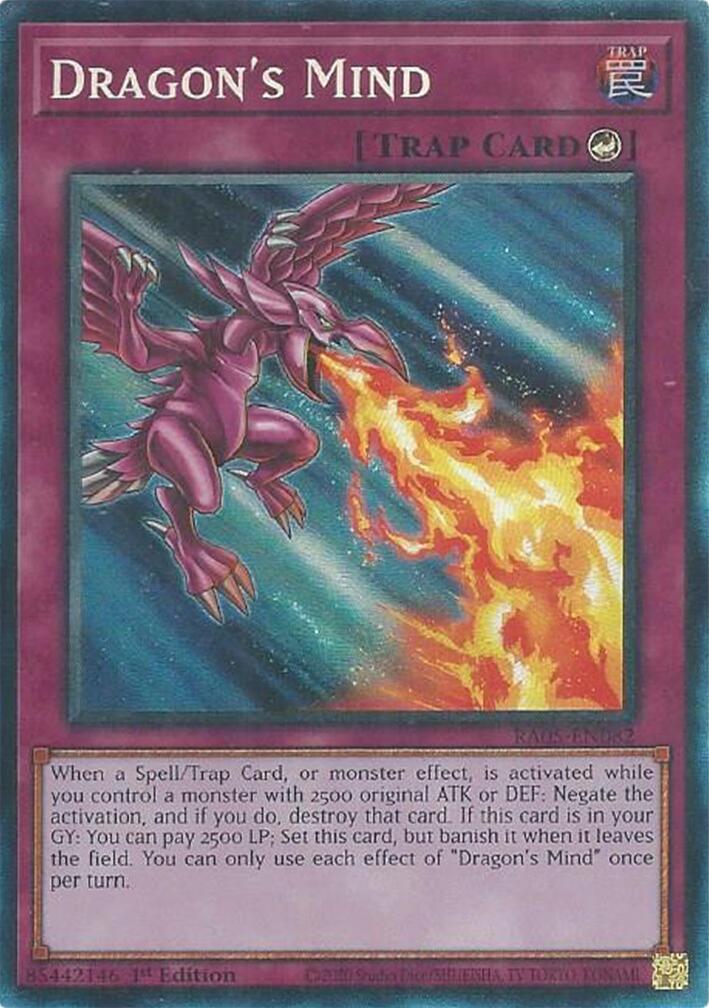 Dragon's Mind (Collector's Rare) [RA05-EN082] Collector's Rare | Gear Gaming Fayetteville