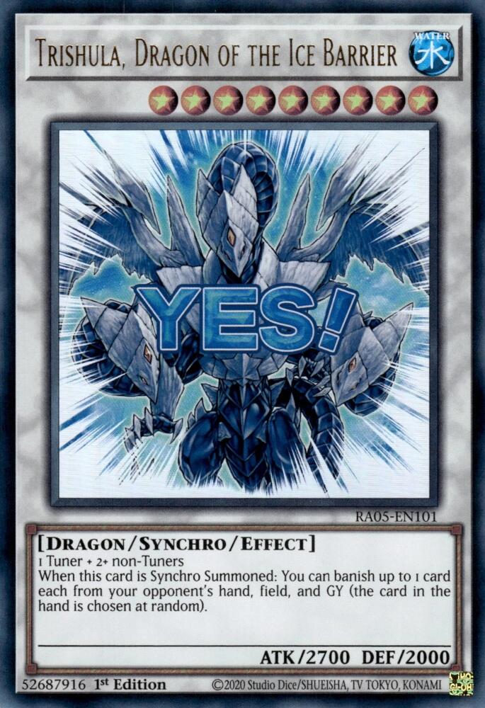 Trishula, Dragon of the Ice Barrier [RA05-EN101] Ultra Rare | Gear Gaming Fayetteville