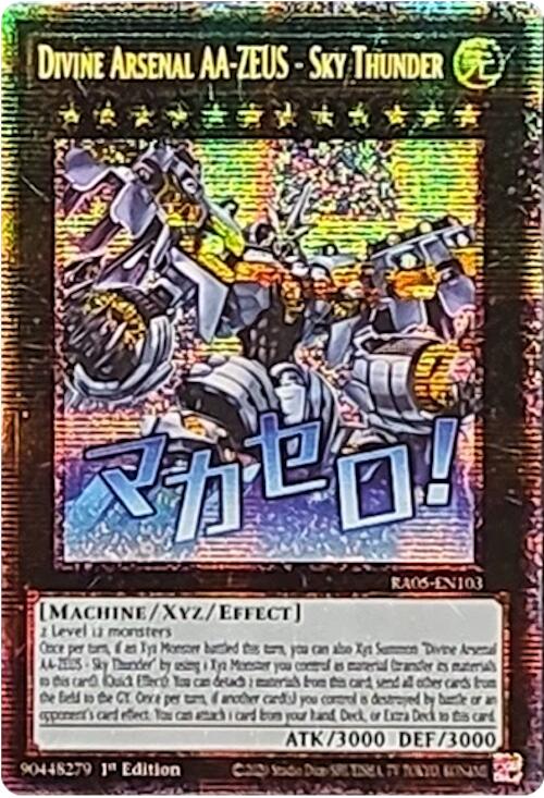 Divine Arsenal AA-ZEUS - Sky Thunder (Starlight Rare) [RA05-EN103] Starlight Rare | Gear Gaming Fayetteville